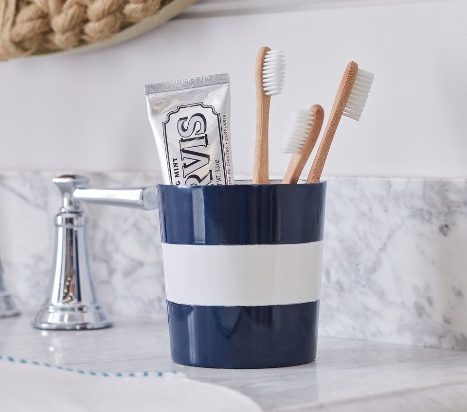 Navy Stripe Bath Accessories Pottery Barn Kids Australia